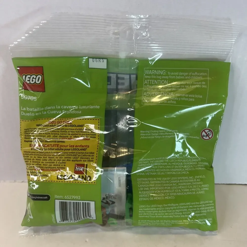 LEGO Minecraft The Lush Cave Fight 30705 Brand New Set 40 pcs Polybag Fast Ship!
